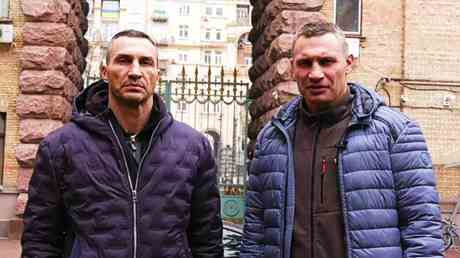 Die Boxchampions Klitschkos und Usyk sprechen aus der Ukraine —