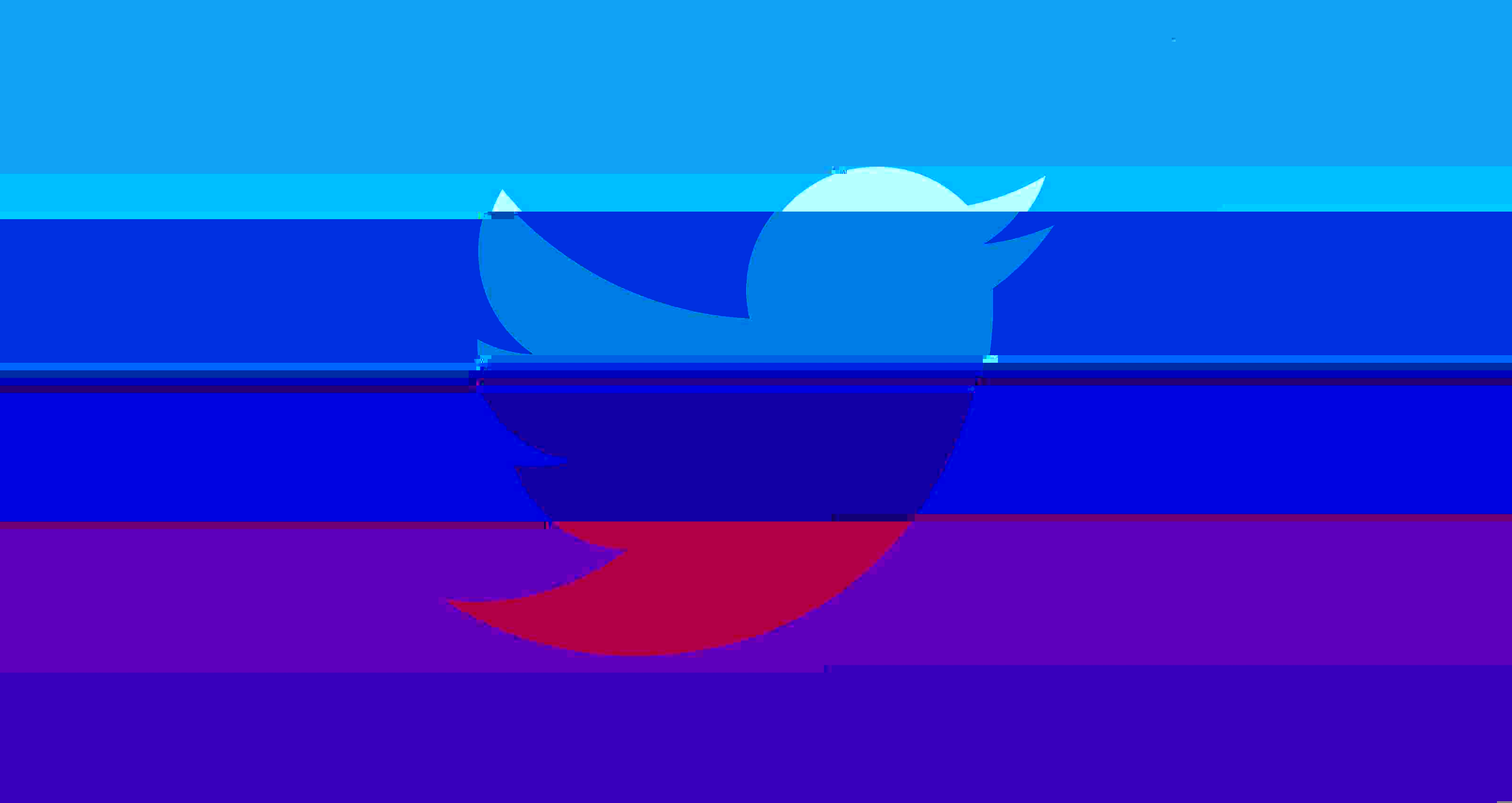 verzerrtes Twitter-Logo