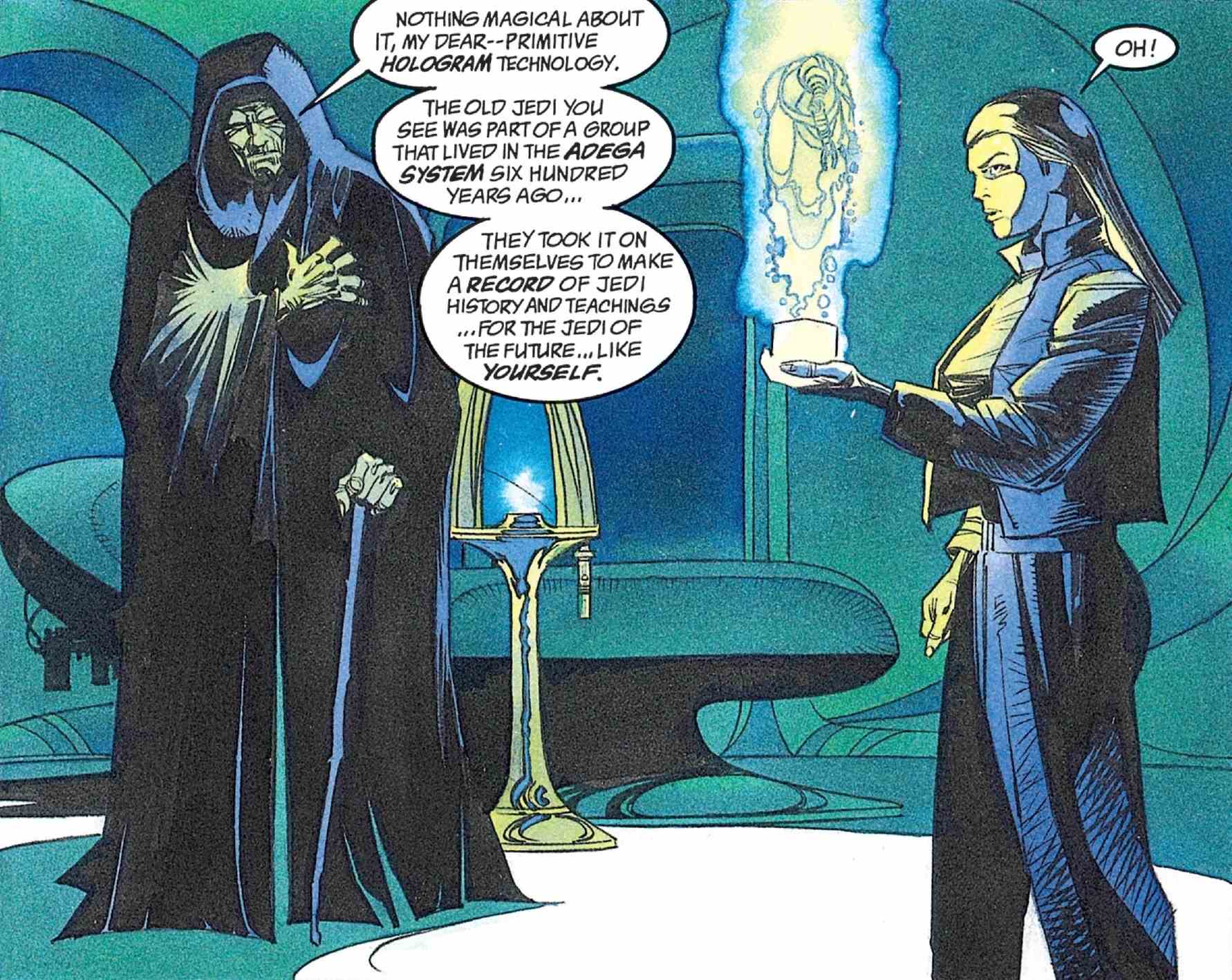 in Erinnerung an Tom Veitch, Autor von Star Wars: Dark Empire Tales of the Jedi, der ursprünglich Kaiser Palpatine wiederbelebt hat