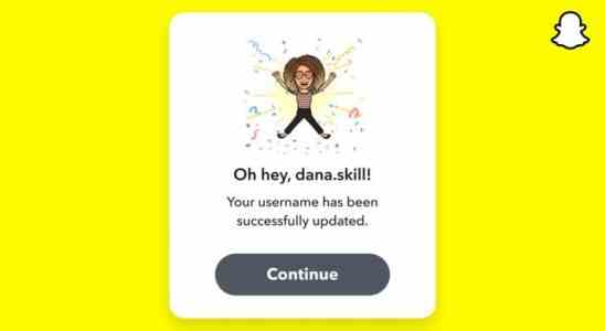 Mit Snapchat koennen Sie Ihren Benutzernamen ab dem 23 Februar