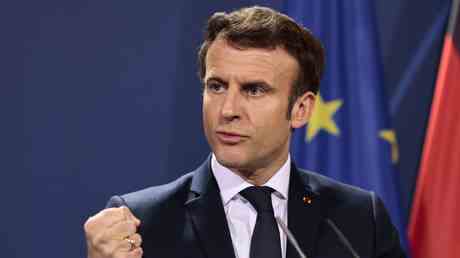 Frankreichs Macron ist ein Schluesselfaktor fuer die antirussischen Provokationen der