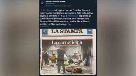 Italienische Zeitung reagiert auf Desinformationsvorwuerfe ueber Donezk Foto — World