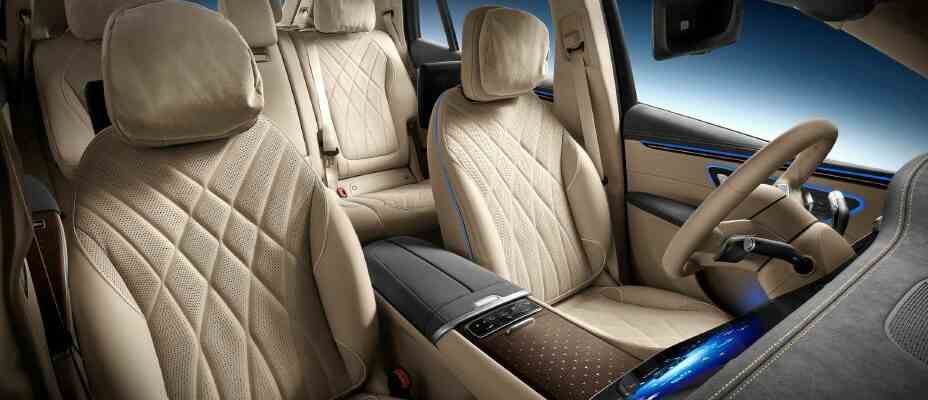 Mercedes Benz zeigt den Innenraum des EQS SUV 2023 – Tech