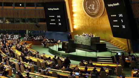 UN Generalversammlung stimmt ueber russische Offensive in der Ukraine ab —