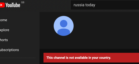 YouTube geoblockt Russia Today Sputnik Kanaele in Europa – Tech