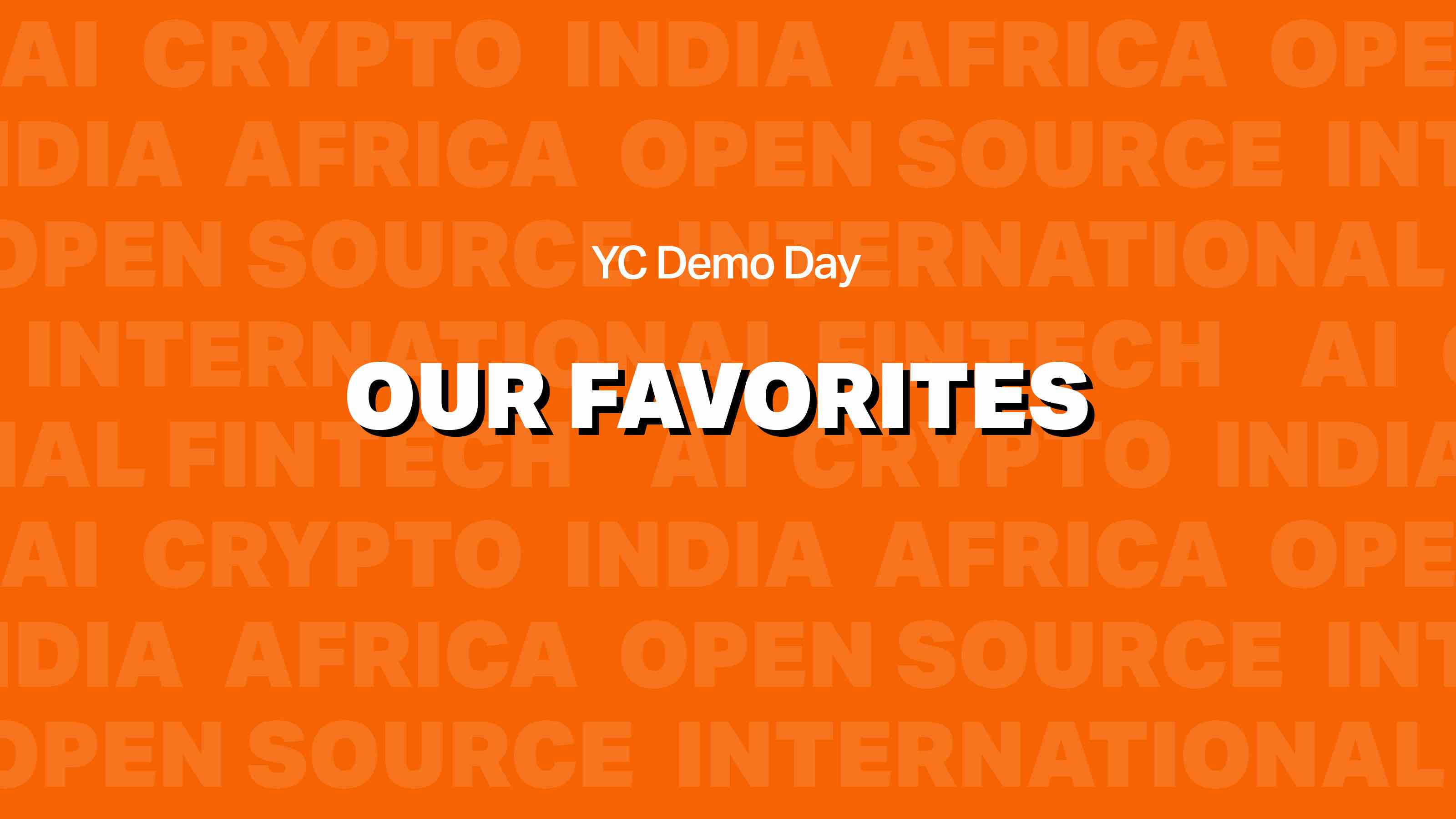 YC Demo Day-Favoriten