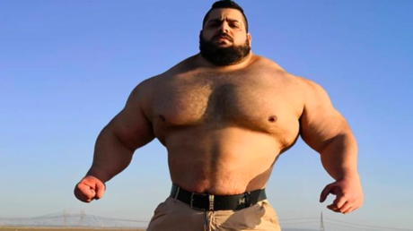 Der Iraner Hulk dementiert „Photoshop Geruechte nachdem der Boxrivale behauptet er