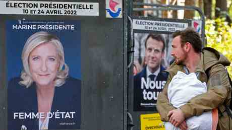 Macron und Le Pen setzen sich in der ersten Runde