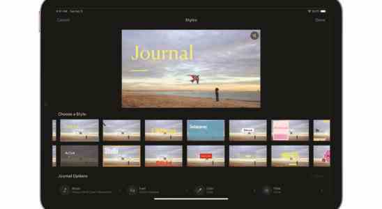 iMovie auf dem iPhone und iPad kann jetzt automatisch Filme