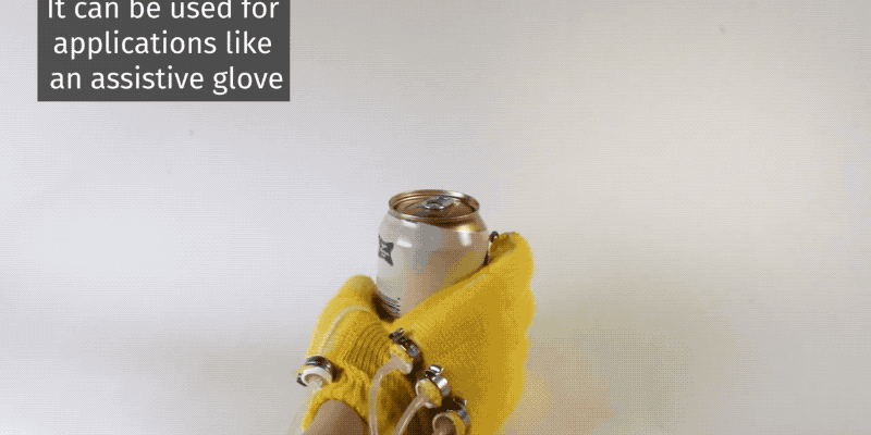 Das MIT verwendete autonomes Stricken um diese weichen Roboter Bananenfinger herzustellen