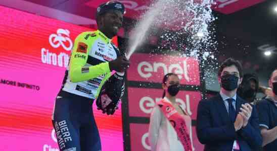 Giro Etappensieger Girmay wegen Flaschenkorken ins Auge ins Krankenhaus JETZT