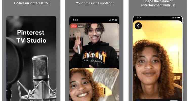 Pinterest bringt stillschweigend eine Livestreaming App fuer Videokuenstler auf den Markt