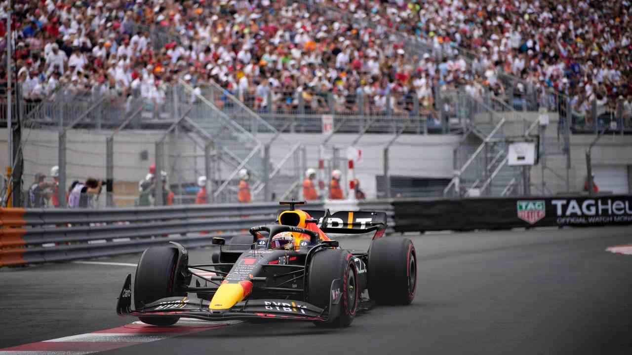 Max Verstappen beim Qualifying in Monaco.