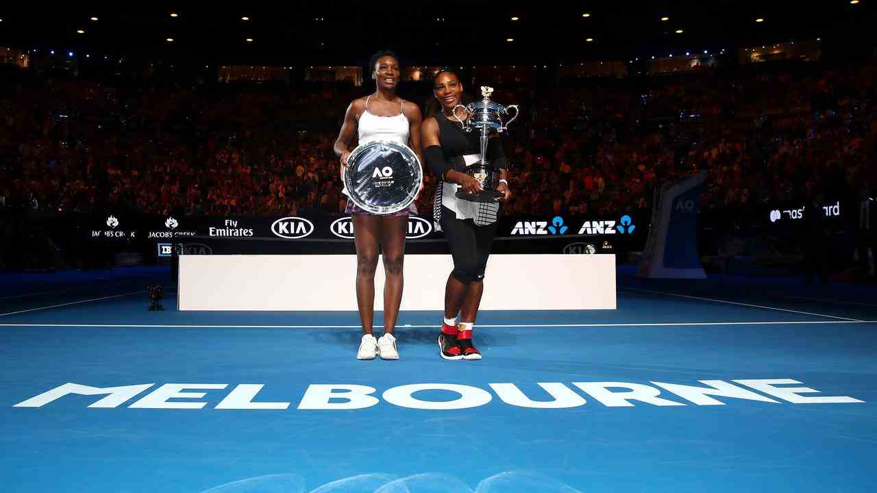 Venus und Serena Williams nach dem Finale der Australian Open 2017.
