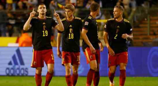 Belgien spuelt den Kater nach der Niederlage gegen Orange mit
