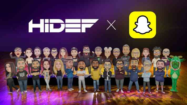 Das Spielestudio HiDef arbeitet mit Snap zusammen um ein soziales