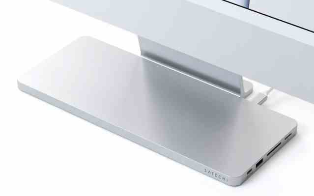 Das USB C Slim Dock von Satechi ist so wie der iMac urspruenglich