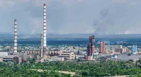 Die Ukraine besitzt die einzige Azot Fabrik in Sewerodonezk JETZT