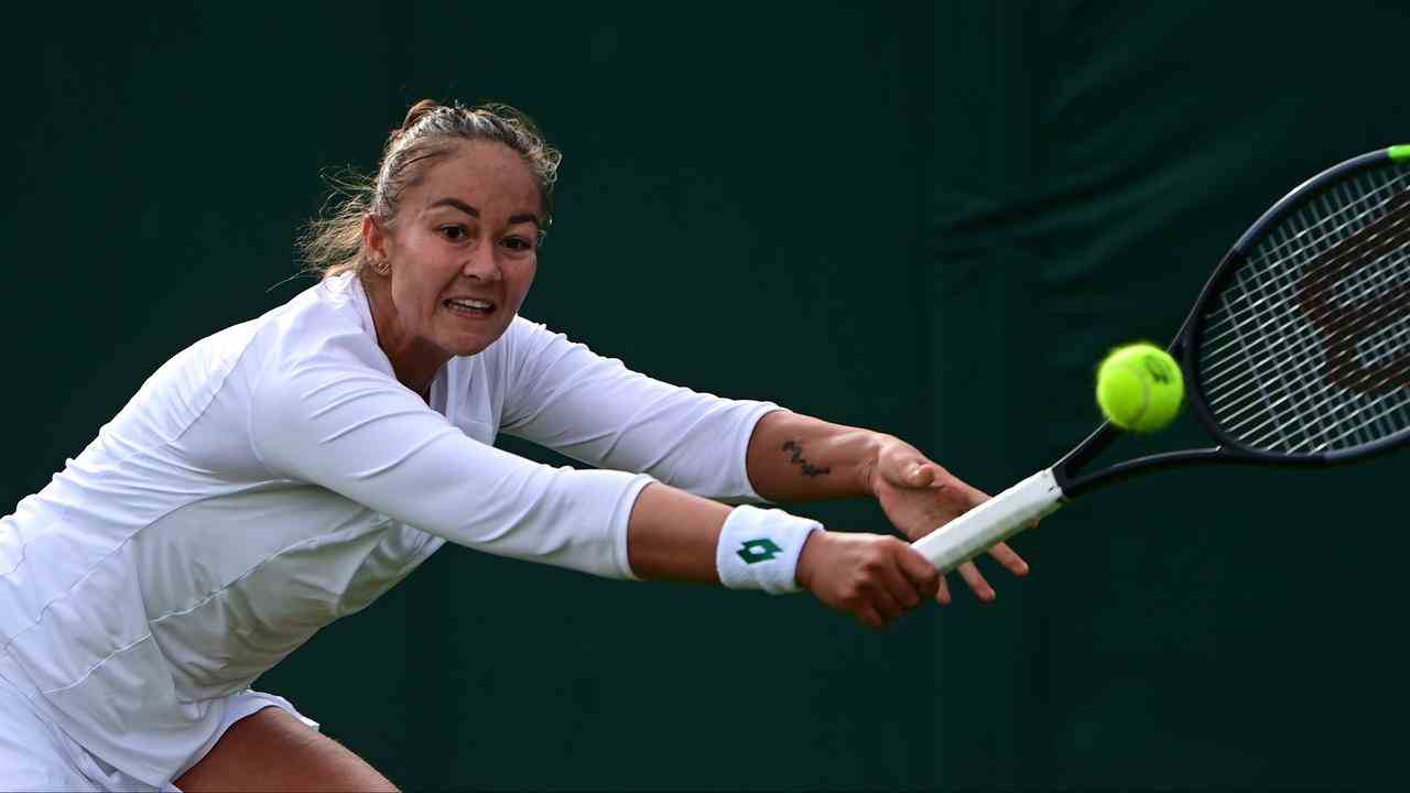 Lesley Pattinama-Kerkhove steht zum zweiten Mal in ihrer Karriere in der zweiten Runde von Wimbledon.