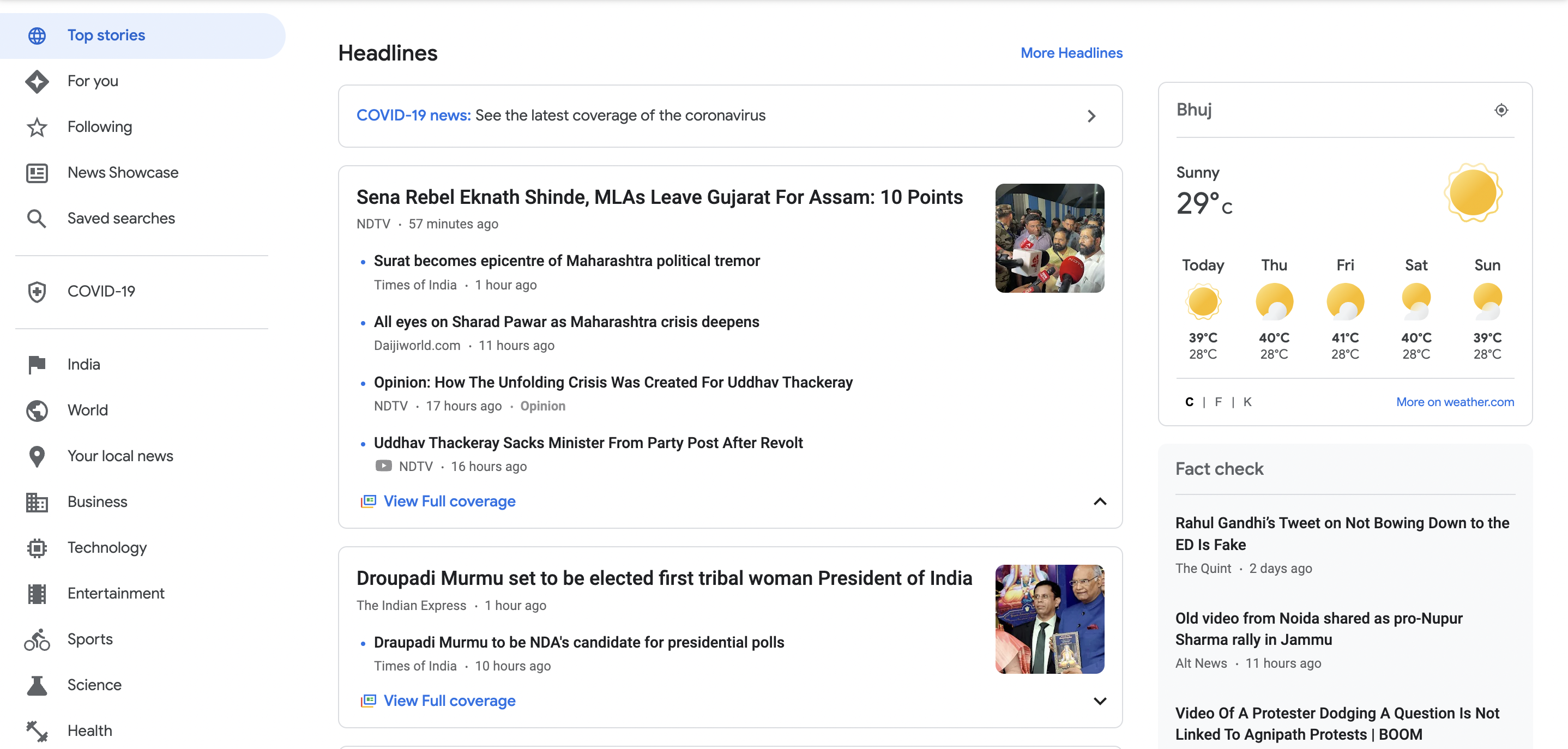 Google News fuehrt ein neues Desktop Design mit Themenanpassung ein –