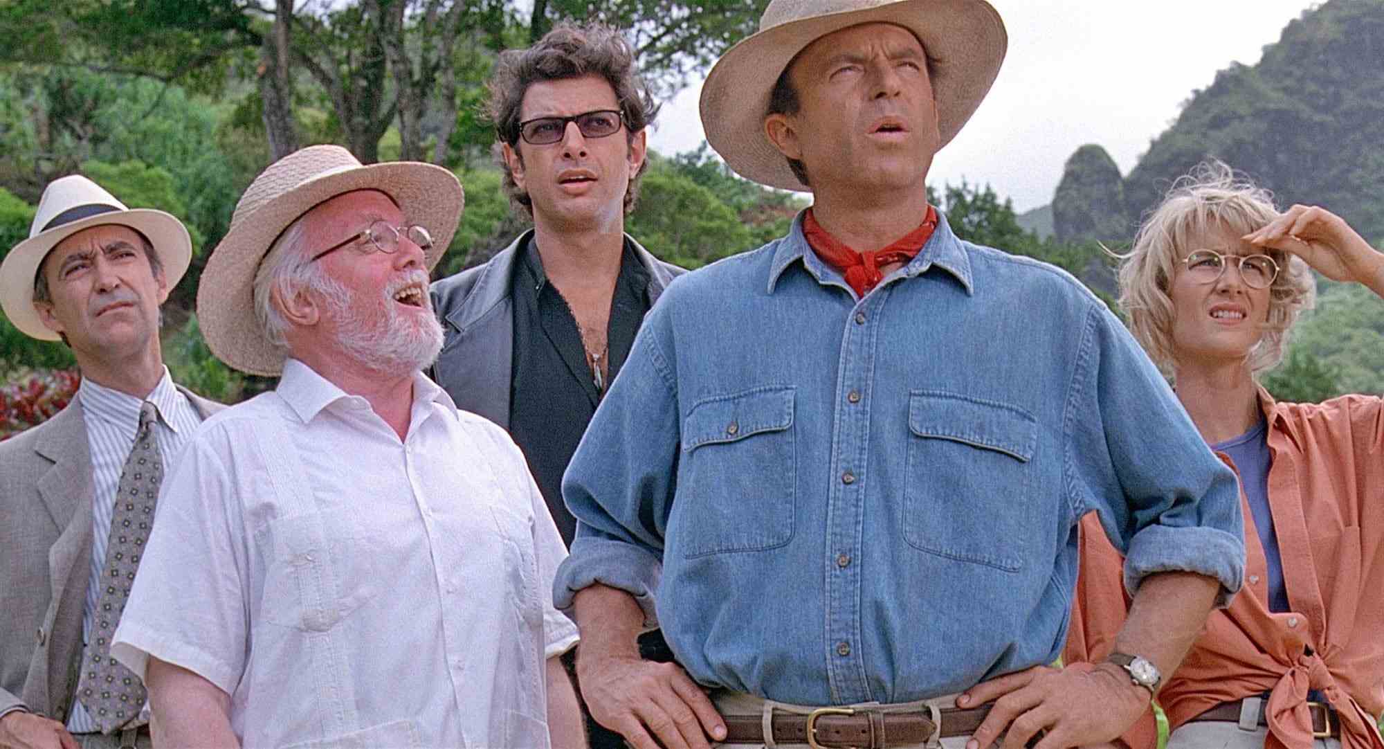Steven Spielbergs Film Jurassic Park handelt von der Entwicklung der Vaterschaft, der Bedeutung der Mutter, der Frage der Rolle des Vaters in der Elternschaft der Eltern, Grant Sattler Malcolm