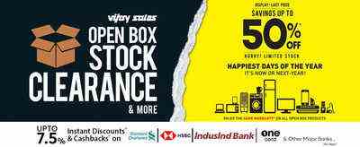 Vijay Sales Open Box Sale Erhalten Sie bis zu 50