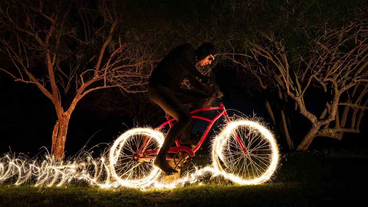 Jochem van Gelder auf seinem Fahrrad, fotografiert von Lede.