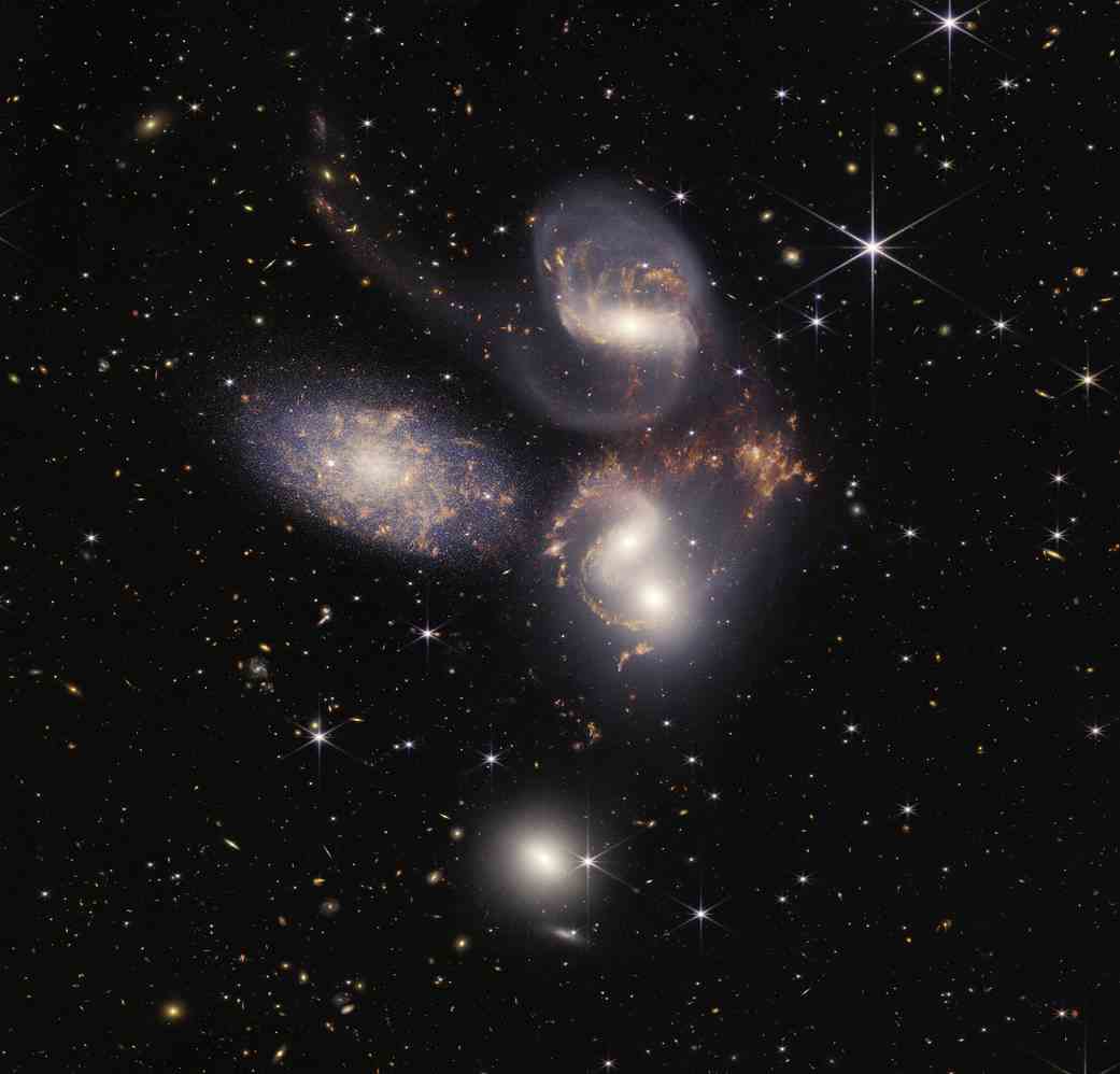 Stephans Quintett James Webb Space Telescope