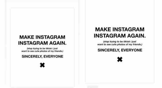 Instagram reagiert auf Kritik mit der schockierenden Enthuellung dass es