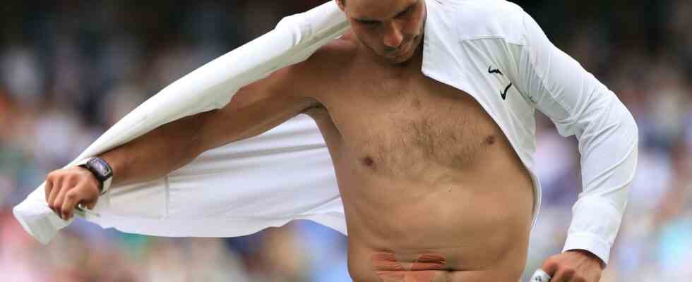 Nadal dachte darueber nach im Viertelfinale aufzuhoeren Meine Bauchmuskeln sind