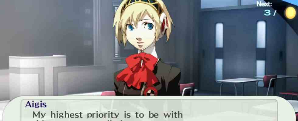 Persona 3 Portable ist die endgueltige Version von Persona 3