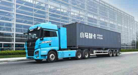 Ponyai gruendet autonomes Truck JV mit Sany Heavy Truck in China