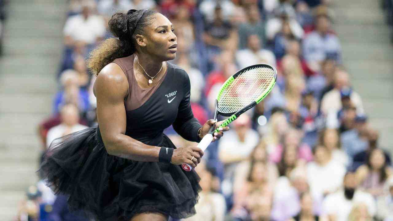 Serena Williams im Finale der US Open 2018 gegen Naomi Osaka.