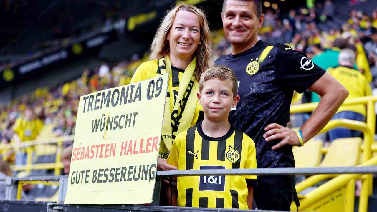 Sébastien Haller bedankt sich bei den Fans von Dortmund und anderen Vereinen für die Unterstützung.
