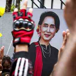Die fruehere Premierministerin von Myanmar Aung San Suu Kyi wurde