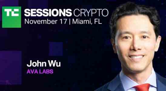 John Wu von Ava Labs spricht bei TC Sessions Crypto