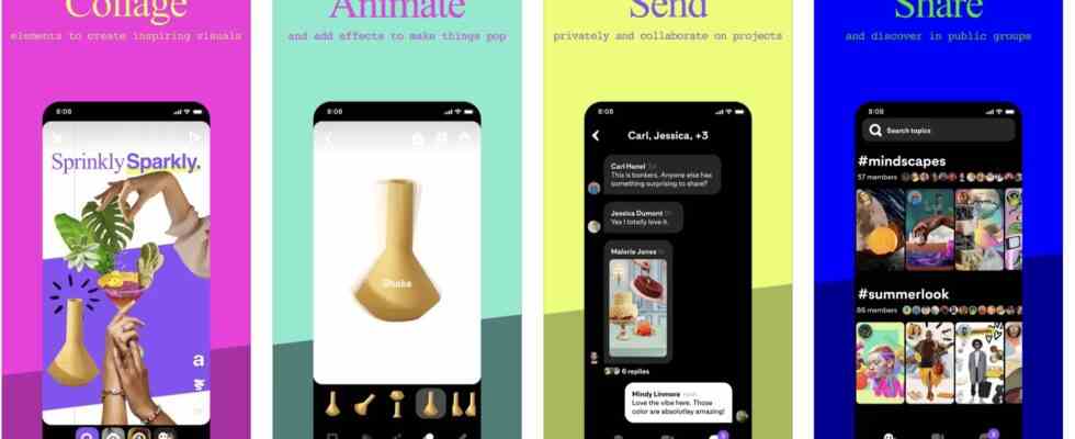Pinterest debuetiert eine neue App Shuffles zum Erstellen von Collagen