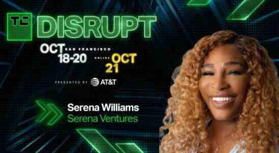 Serena Williams wird bei TC Disrupt – Tech ueber ihren