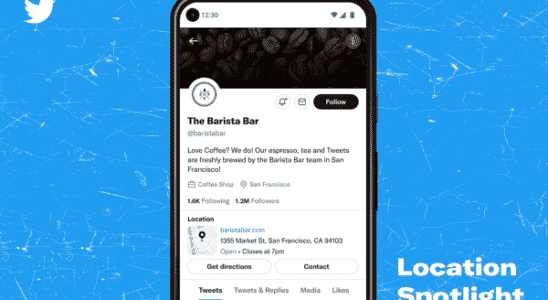 Twitter laesst jetzt alle Unternehmen Standort und Kontaktinformationen in ihren