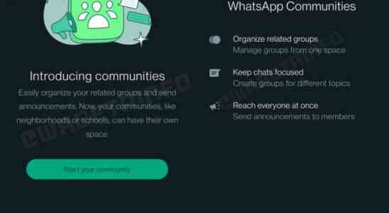 WhatsApp bestaetigt dass einige Benutzer Zugriff auf die neue Gruppendiskussionsfunktion
