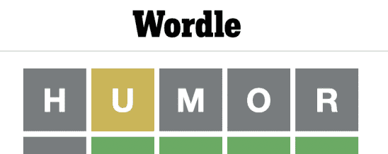 Wordle ist jetzt in die Kreuzwortraetsel App der New York Times