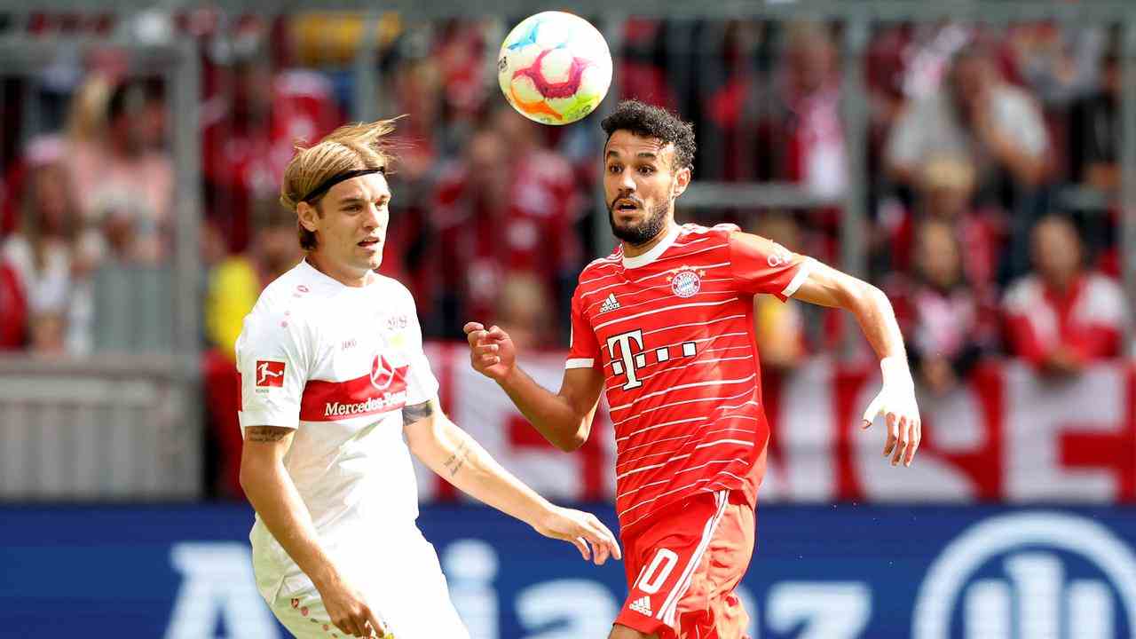 Noussair Mazraoui stand erstmals in einem Ligaspiel gegen den FC Bayern München in der Startelf.