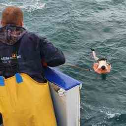 Fischer von Urk retten Mann aus Boje im Aermelkanal „Er