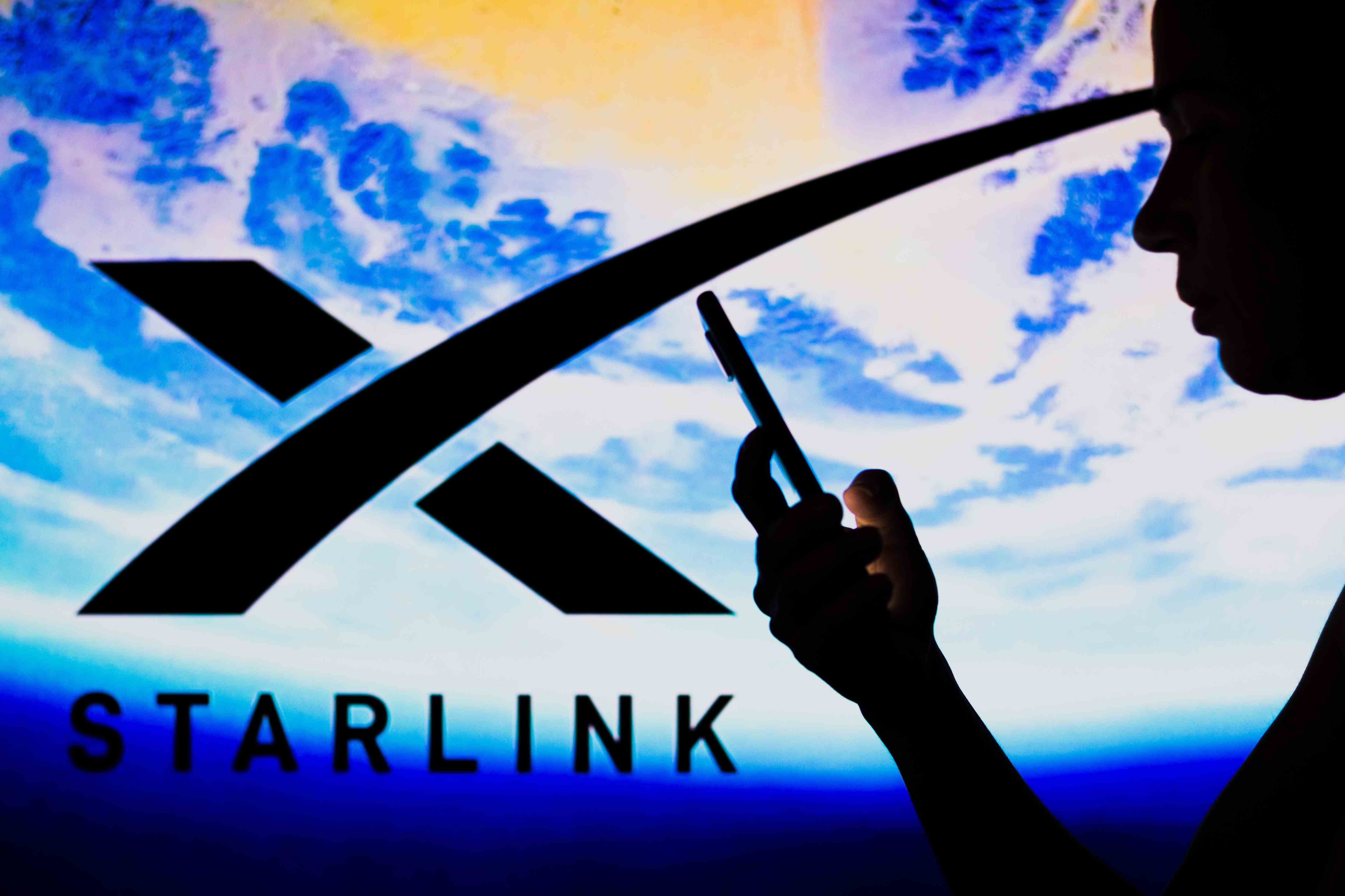 In dieser Abbildung ist das Starlink-Logo zu sehen