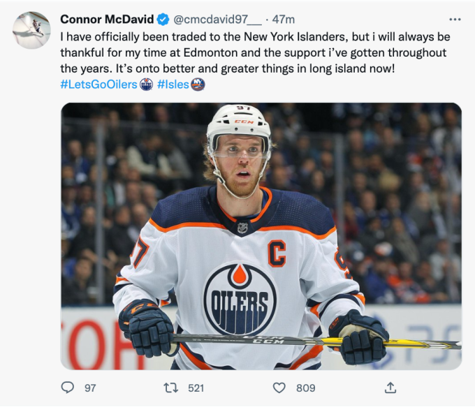 Gefälschter Hockeyspieler-Tweet mit Twitter-Blau