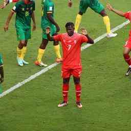 Der gebuertige Kameruner Embolo schiesst die Schweiz bei der WM