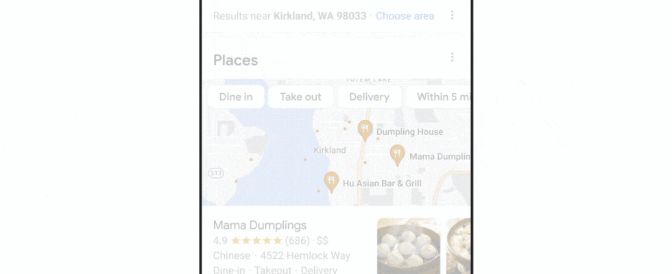 Google fuehrt neue Funktionen in Maps Search und Shopping ein