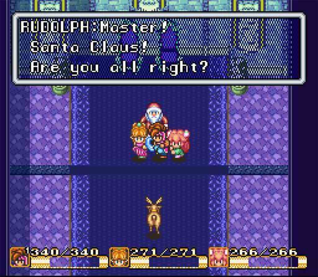 unkonventionelle Weihnachtsvideospiele zum Einstimmen - Secret of Mana Santa Claus