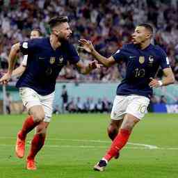 Frankreich nach schoenen Toren Mbappe und Rekordtor Giroud Viertelfinalist bei