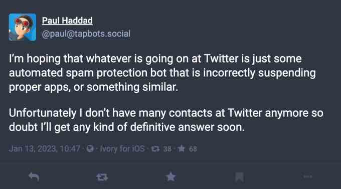 1673592242 112 Twitter Apps von Drittanbietern haben Probleme sagen Benutzer • TechCrunch